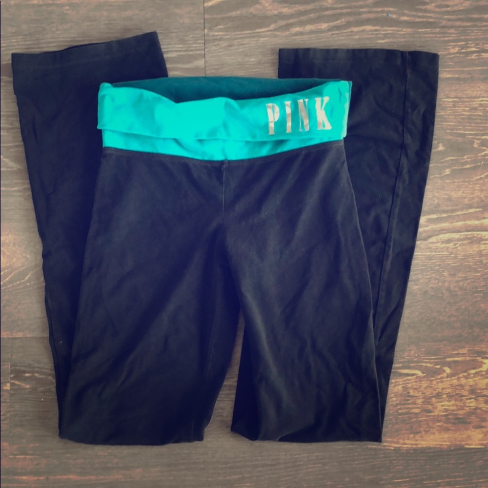 Pink bootcut yoga pants